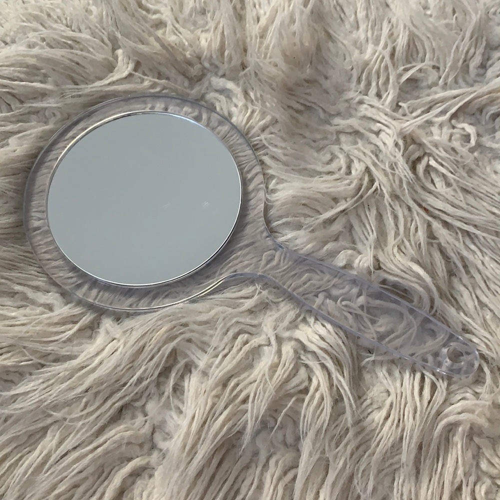 Mirror double sided hand mirror clear